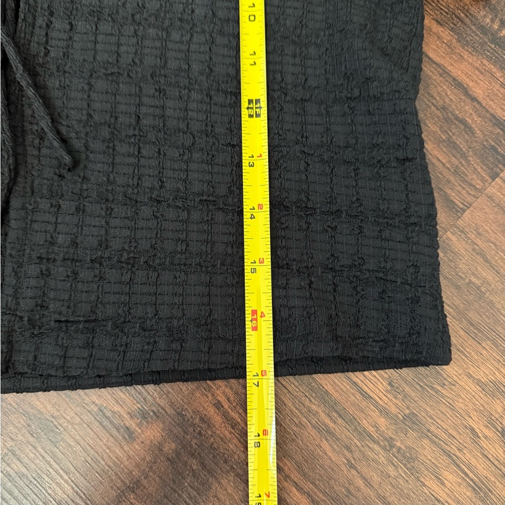 Astr The Label Black Zoey Tie Front Collared Cropped Top Sz M Y2K Festival - Picture 10 of 10